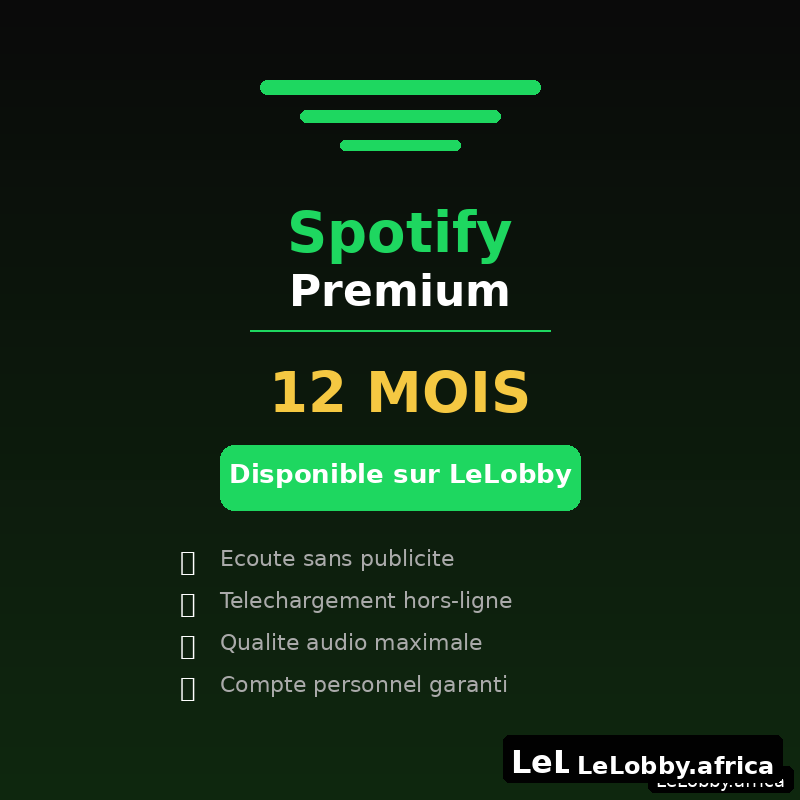 Spotify Premium 12 mois